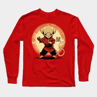 Kungfu Mouse Long Sleeve T-Shirt